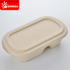 Caja de comida de pulpa de paja de trigo