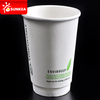 PLA recubierta con el café de papel de papel doble recubierto