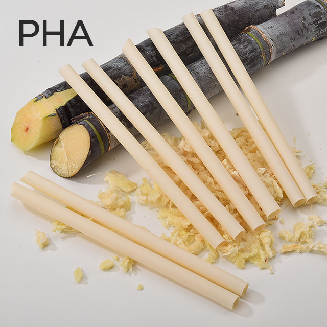 Pajitas de maíz de fibra de caña de azúcar biológica de PHA