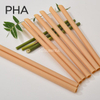 Pajitas de polvo de bambú de fibra biológica de PHA