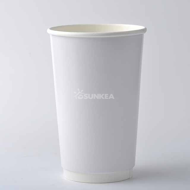 Copa de papel de doble pared simple