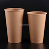 Tazón de café de papel kraft de pared individual