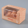 Caja de pastel de papel plegable impresa personalizada con la ventana