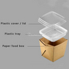 Caja de fideos de papel con tapa y bandeja 
