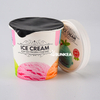 Bañera de helado de papel con tapa