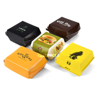 Caja de hamburguesas de cartón personalizado