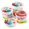 Bañera de helado de papel con tapa