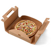 Caja de pizza corrugada con mango