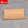 Caja de almohada de pastel de pastel de pan de papel corrugado marrón kraft