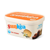 Tazón de helado rectangular con tapa de papel