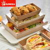 Caja de pastel de papel kraft con tapa de mascotas