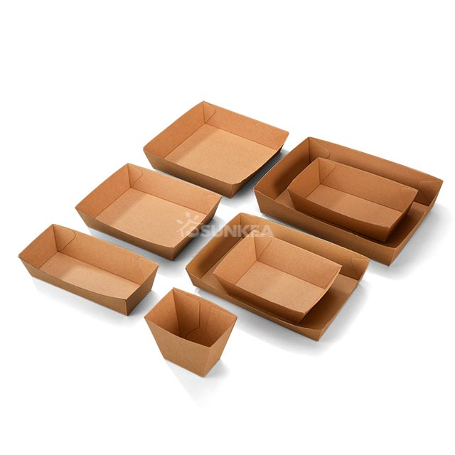 Bandeja de alimentos de papel corrugado F-flute
