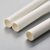 Compostable biodegradable en papel blanco ecológico que bebe pajitas