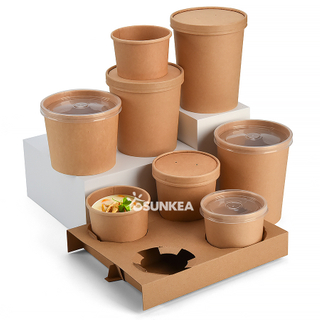 Bañera de sopa Kraft impresa personalizada