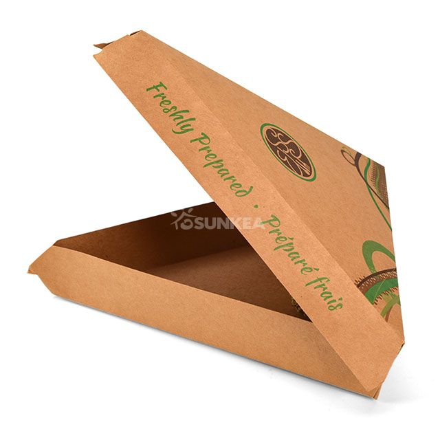  Caja de pizza de una sola rebanada con agujero