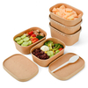 Ensaladera rectangular kraft