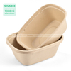 Caja de comida de pulpa en forma de U 