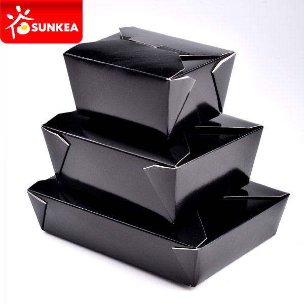 Caja de deli de papel impreso personalizado desechable