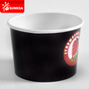 Copa de helado de papel blanco