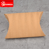 Caja de almohada de pastel de pastel de pan de papel corrugado marrón kraft