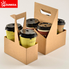 Portadores de bebidas manejadas por cartilla kraft