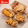 Bandeja de comida de papel kraft