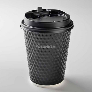 Taza de café de papel de diamante