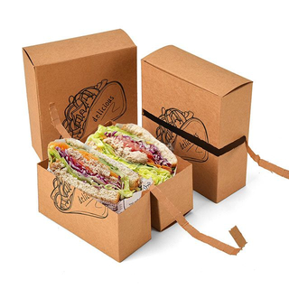 Caja de papel cuadrada de taco de arrancamiento (plegable)