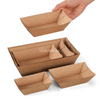 Bandeja de comida para botes kraft f-flute （6 tamaño)