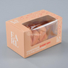 Caja de pastel de papel plegable impresa personalizada con la ventana