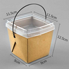 Caja de fideos de papel con tapa y bandeja 