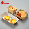 Bandeja de comida de papel kraft
