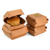 Caja de hamburguesas de cartón de Kraft