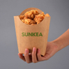 Caja de chips de papel Kraft ecológica