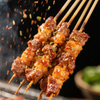 Brocheta de bambú de barbacoa
