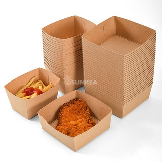 Bandeja de papel contenedores para ir