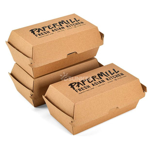  Caja de hamburguesas corrugadas F-flute 