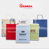 Bolsa de papel Kraft impresa personalizada con mango