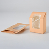 Caja de tortilla Kraft con ventana (plegable)