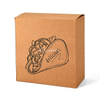 Caja de papel cuadrada de taco de arrancamiento (plegable)