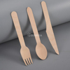 Juego de cubiertos de madera desechable (cuchillo y horquilla y cuchara)