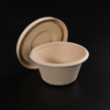 Recipiente de salsa de pulpa compostable