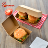  Caja de hamburguesas corrugadas