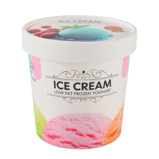 Tina de helado de papel impreso personalizado