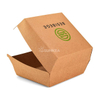 Caja de hamburguesas de cartón de Kraft