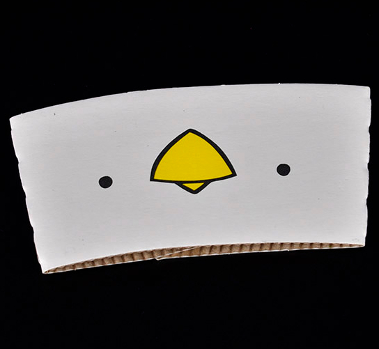 Manga reutilizable de papel impreso personalizado