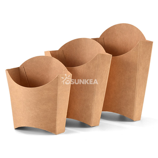 Caja de chips de papel Kraft ecológica