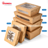  Caja de ensalada con ventana transparente 