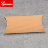 Caja de almohada de pastel de pastel de pan de papel corrugado marrón kraft