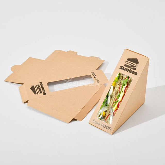  Caja de papel sándwich (diseño de una pieza)